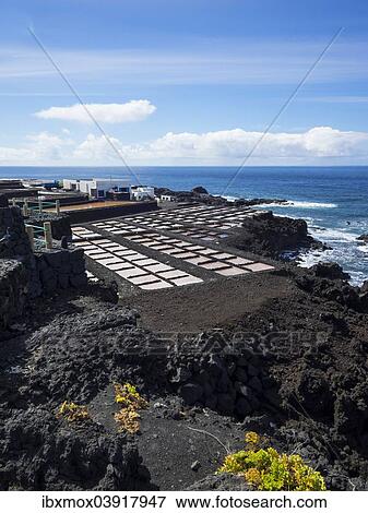 "Salt production, Teneguia salt pans, Southern Cape Punta de Fuencaliente, La Palma, Canary Islands, Spain, Europe" View Large Photo Image Stock Photo - "Salt production, Teneguia salt pans, Southern Cape Punta de Fuencaliente, La Palma, Canary Islands, Spain, Europe". Fotosearch