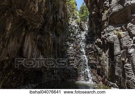 "Salto de Agua at the end of the Barranco de Arure, Valle Gran Rey, La Gomera, Canary Islands, Spain, Europe" View Large Photo Image Stock Image - "Salto de Agua at the end of the Barranco de Arure, Valle Gran Rey, La Gomera, Canary Islands, Spain, Europe". Fotosearch