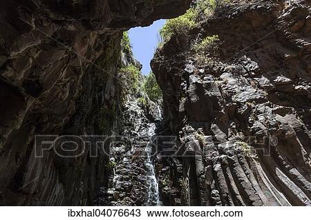 "Salto de Agua at the end of the Barranco de Arure, Valle Gran Rey, La Gomera, Canary Islands, Spain, Europe" View Large Photo Image Stock Image - "Salto de Agua at the end of the Barranco de Arure, Valle Gran Rey, La Gomera, Canary Islands, Spain, Europe". Fotosearch
