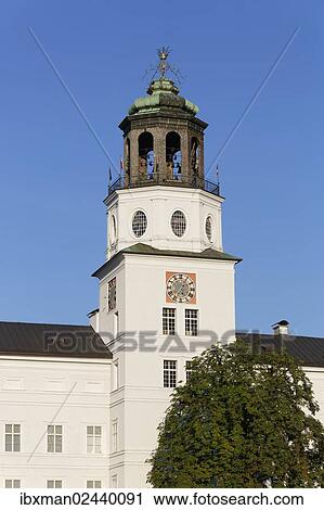 Stock Image - "Salzburg Glockenspiel, Neue Residenz palace, Salzburg, Austria, Europe, PublicGround, Europe". Fotosearch