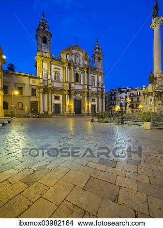 "San Domenico church in Piazza San Domenico, historic centre, Palermo, Sicily, Italy, Europe" View Large Photo Image Picture - "San Domenico church in Piazza San Domenico, historic centre, Palermo, Sicily, Italy, Europe". Fotosearch