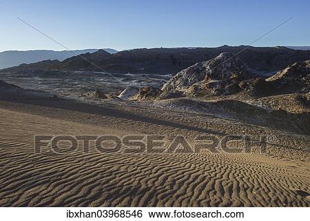 "Sand dune in the Valle de la Luna or Valley of the Moon in the evening light, San Pedro de Atacama, Antofagasta Region, Chile, South America" View Large Photo Image Stock Photograph - "Sand dune in the Valle de la Luna or Valley of the Moon in the evening light, San Pedro de Atacama, Antofagasta Region, Chile, South America". Fotosearch