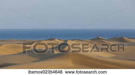 Stock Photo - "Sand dunes of Maspalomas, Gran Canaria, Canary Islands, Spain, Europe". Fotosearch
