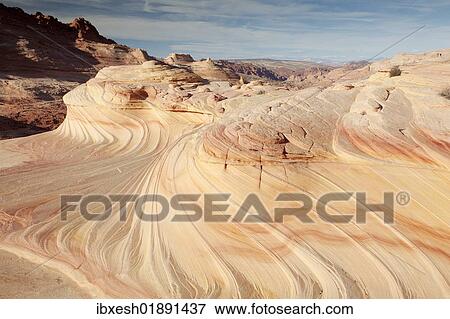 "Sand dunes turned into rock, sandstone formations, Coyote Buttes North, Paria Canyon-Vermilion Cliffs Wilderness, Page, Arizona, USA" View Large Photo Image Stock Photo - "Sand dunes turned into rock, sandstone formations, Coyote Buttes North, Paria Canyon-Vermilion Cliffs Wilderness, Page, Arizona, USA". Fotosearch