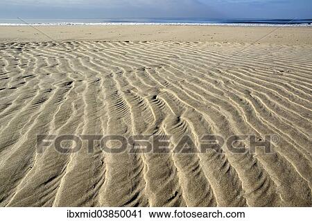 "Sand ripple patterns on the beach, near Hvide Sande, Jutland, Denmark, Europe" View Large Photo Image Stock Image - "Sand ripple patterns on the beach, near Hvide Sande, Jutland, Denmark, Europe". Fotosearch