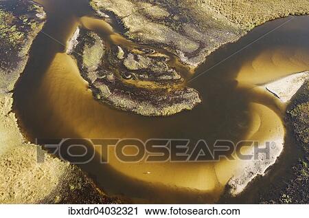 "Sandy section of the Gomoti River with its channels and islands, aerial view, Okavango Delta, Botswana, Africa" View Large Photo Image Stock Image - "Sandy section of the Gomoti River with its channels and islands, aerial view, Okavango Delta, Botswana, Africa". Fotosearch