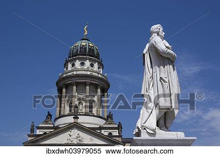 "Schiller Monument and French Cathedral, Gendarmenmarkt square, Berlin, Germany, Europe" View Large Photo Image Stock Photography - "Schiller Monument and French Cathedral, Gendarmenmarkt square, Berlin, Germany, Europe". Fotosearch