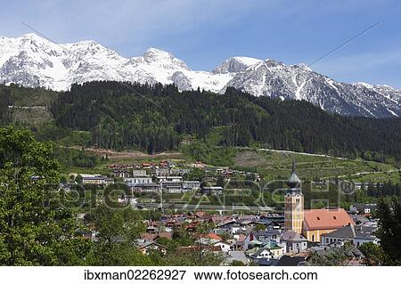 "Schladming with the Dachstein massif, Ennstal valley, Upper Styria, Stryria, Austria, Europe" View Large Photo Image Stock Photo - "Schladming with the Dachstein massif, Ennstal valley, Upper Styria, Stryria, Austria, Europe". Fotosearch