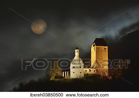 "Schloss Freundsberg Castle at night, Schwaz, Tyrol, Austria, Europe" View Large Photo Image Stock Image - "Schloss Freundsberg Castle at night, Schwaz, Tyrol, Austria, Europe". Fotosearch