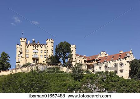 "Schloss Hohenschwangau Castle, Ostallgaeu, Allgaeu, Schwaben, Bavaria, Germany, Europe" View Large Photo Image Stock Photo - "Schloss Hohenschwangau Castle, Ostallgaeu, Allgaeu, Schwaben, Bavaria, Germany, Europe". Fotosearch