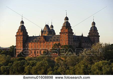 "Schloss Johannisburg castle on the banks of the Main river, Aschaffenburg, Hesse, Germany, Europe" View Large Photo Image Stock Photo - "Schloss Johannisburg castle on the banks of the Main river, Aschaffenburg, Hesse, Germany, Europe". Fotosearch