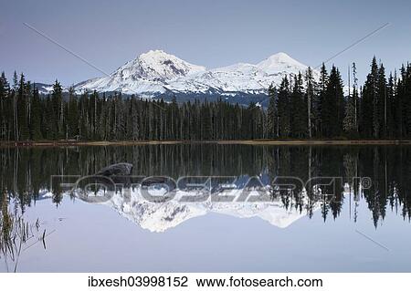 "Scott Lake with Three Sisters, Eugene, Oregon, United States, North America" View Large Photo Image Stock Image - "Scott Lake with Three Sisters, Eugene, Oregon, United States, North America". Fotosearch