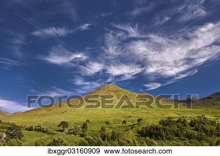 Stock Photo - "Scottish Highlands, West Highland Way, Glen Falloch, Argyll and Bute, Scotland, United Kingdom, Europe". Fotosearch