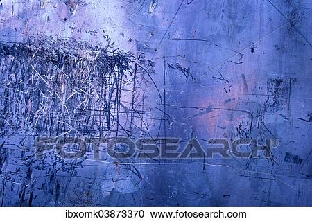 Stock Image - Scratches on aluminum. Fotosearch