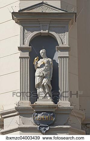"Sculpture of Clementia of Zahringen on the baroque town hall, Luneburg, Lower Saxony, Germany, Europe" View Large Photo Image Stock Photo - "Sculpture of Clementia of Zahringen on the baroque town hall, Luneburg, Lower Saxony, Germany, Europe". Fotosearch
