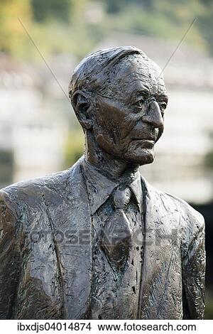 Picture - "Sculpture of Hermann Hesse, Calw, Black Forest, Baden-Wurttemberg, Germany, Europe". Fotosearch