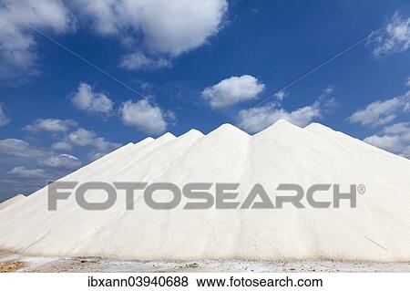 "Sea salt in the Salinas de Llevant saltworks, at Es Trenc, Majorca, Balearic Islands, Spain, Europe" View Large Photo Image Stock Photo - "Sea salt in the Salinas de Llevant saltworks, at Es Trenc, Majorca, Balearic Islands, Spain, Europe". Fotosearch