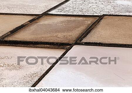 "Sea salt production, dry basins, salt pans, Salinas de Janubio, Lanzarote, Canary Islands, Spain, Europe" View Large Photo Image Picture - "Sea salt production, dry basins, salt pans, Salinas de Janubio, Lanzarote, Canary Islands, Spain, Europe". Fotosearch