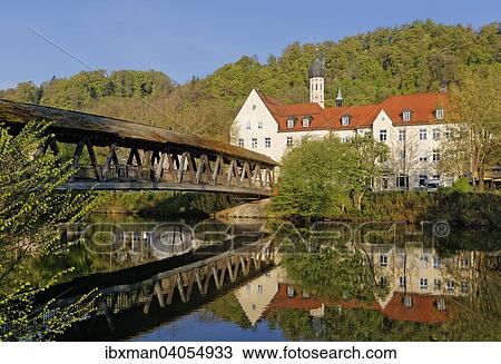 "Sebastiani-Steg bridge over the Loisach river with town hall and church of St. Andrew, Wolfratshausen, Upper Bavaria, Bavaria, Germany, Europe" View Large Photo Image Stock Image - "Sebastiani-Steg bridge over the Loisach river with town hall and church of St. Andrew, Wolfratshausen, Upper Bavaria, Bavaria, Germany, Europe". Fotosearch