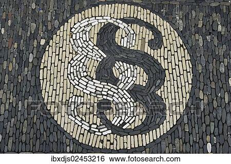 "Section sign, a stone mosaic in front of a law office, Freiburg, Baden-Wuerttemberg, Germany, Europe" View Large Photo Image Stock Photograph - "Section sign, a stone mosaic in front of a law office, Freiburg, Baden-Wuerttemberg, Germany, Europe". Fotosearch