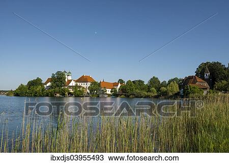 "Seeon Abbey in Seeoner See lake, Seeon-Seebruck, Chiemgau, Upper Bavaria, Bavaria, Germany, Europe" View Large Photo Image Stock Image - "Seeon Abbey in Seeoner See lake, Seeon-Seebruck, Chiemgau, Upper Bavaria, Bavaria, Germany, Europe". Fotosearch