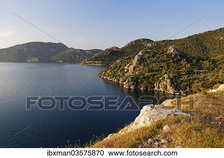 Stock Image - "Selimiye Bay, Bozburun Peninsula, Mugla Province, Aegean region, Turkey, Asia". Fotosearch