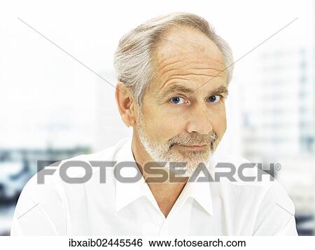 Stock Photograph - "Senior, friendly expression". Fotosearch