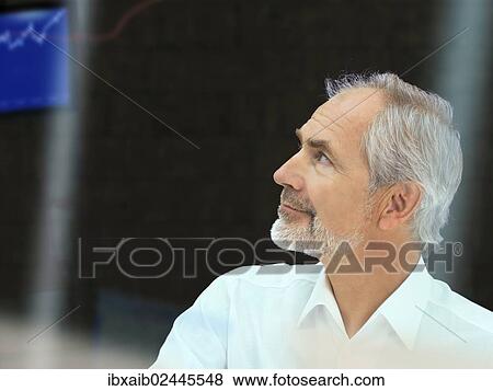 "Senior, looking to the side" View Large Photo Image Stock Photo - "Senior, looking to the side". Fotosearch