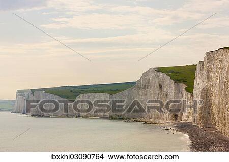 "Seven Sisters chalk cliffs, Seaford, Sussex, England, United Kingdom, Europe" View Large Photo Image Picture - "Seven Sisters chalk cliffs, Seaford, Sussex, England, United Kingdom, Europe". Fotosearch