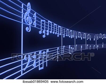 "Sheet music, conceptual image of music, 3D illustration" View Large Photo Image Stock Photography - "Sheet music, conceptual image of music, 3D illustration". Fotosearch