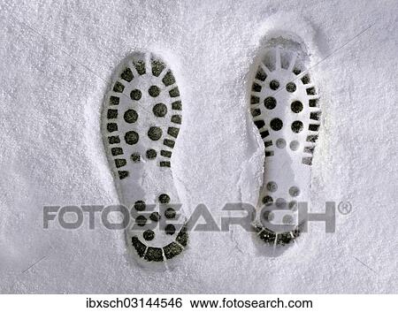 "Shoeprints in snow, Germany, Europe" View Large Photo Image Stock Photograph - "Shoeprints in snow, Germany, Europe". Fotosearch