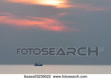 "Shrimp boat at sunset, Hornum, Westerland, Sylt, North Frisia, Sylt, North Frisian Islands, Schleswig-Holstein, Germany, Europe" View Large Photo Image Stock Image - "Shrimp boat at sunset, Hornum, Westerland, Sylt, North Frisia, Sylt, North Frisian Islands, Schleswig-Holstein, Germany, Europe". Fotosearch