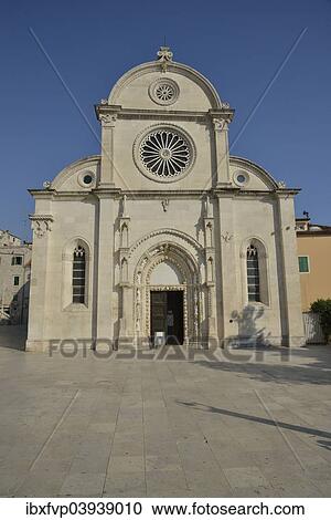 "Sibenik Cathedral or Katedrala sv. Jakova, Unesco World Heritage Site, Sibenik, Dalmatia, Croatia Cathedral" View Large Photo Image Stock Image - "Sibenik Cathedral or Katedrala sv. Jakova, Unesco World Heritage Site, Sibenik, Dalmatia, Croatia Cathedral". Fotosearch