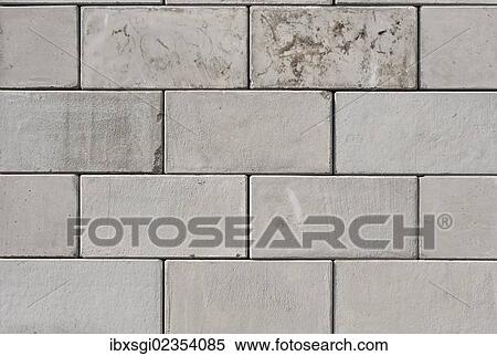 Stock Photography - "Side view of stacked concrete blocks at a building site in Fridolfing, Bavaria, Germany, Europe". Fotosearch