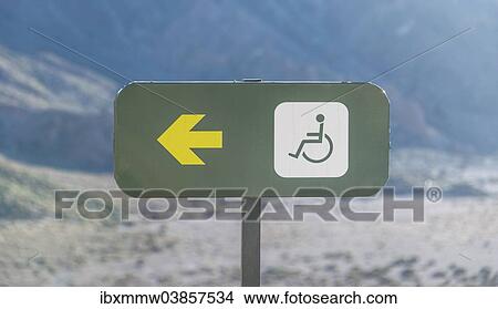 "Sign, handicapped accessible path, Tenerife, Canary Islands, Spain, Europe" View Large Photo Image Picture - "Sign, handicapped accessible path, Tenerife, Canary Islands, Spain, Europe". Fotosearch