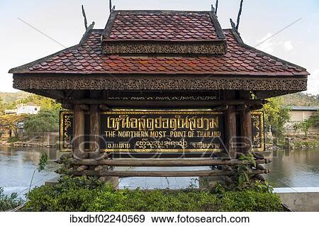 "Sign, Mae Sai, the northernmost town in Thailand, Northern Thailand, Thailand, Asia" View Large Photo Image Stock Photo - "Sign, Mae Sai, the northernmost town in Thailand, Northern Thailand, Thailand, Asia". Fotosearch