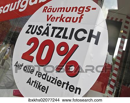 "Sign on a shop window for a liquidation sale, closing-down sale at a shoe shop, Germany, Europe" View Large Photo Image Picture - "Sign on a shop window for a liquidation sale, closing-down sale at a shoe shop, Germany, Europe". Fotosearch
