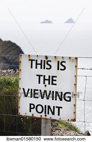 "Sign """"This is the viewing point"""", Skelling View near Portmagee, Skellig Ring, County Kerry, Ireland, British Isles, Europe" View Large Photo Image Stock Image - "Sign """"This is the viewing point"""", Skelling View near Portmagee, Skellig Ring, County Kerry, Ireland, British Isles, Europe". Fotosearch