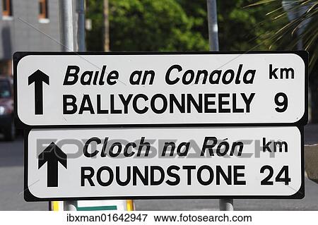 "Signpost in Clifden, Connemara, County Galway, Republic of Ireland, Europe" View Large Photo Image Stock Photo - "Signpost in Clifden, Connemara, County Galway, Republic of Ireland, Europe". Fotosearch