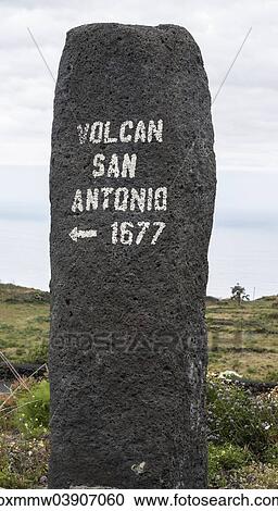 "Signpost to the San Antonio volcano, Southern Cape, Punta de Fuencaliente, La Palma, Canary Islands, Spain, Europe" View Large Photo Image Stock Image - "Signpost to the San Antonio volcano, Southern Cape, Punta de Fuencaliente, La Palma, Canary Islands, Spain, Europe". Fotosearch