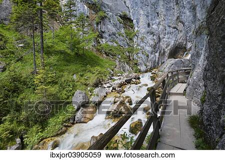 "Silberkarklamm Gorge, viewing platform, Dachstein, Ramsau, Styria, Austria, Europe" View Large Photo Image Stock Photo - "Silberkarklamm Gorge, viewing platform, Dachstein, Ramsau, Styria, Austria, Europe". Fotosearch