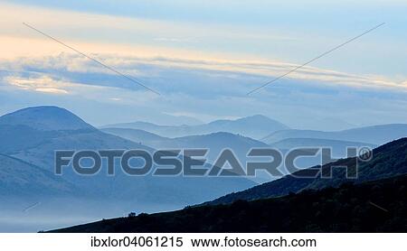 "Silhouette of mountains at sunrise, Apennines, Umbria, Italy, Europe" View Large Photo Image Stock Photography - "Silhouette of mountains at sunrise, Apennines, Umbria, Italy, Europe". Fotosearch