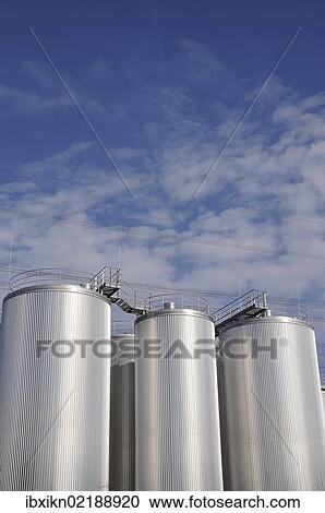 Stock Image - "Silos, port of Harburg, Hamburg, Germany, Europe". Fotosearch