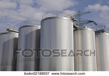 "Silos, port of Harburg, Hamburg, Germany, Europe" View Large Photo Image Stock Photo - "Silos, port of Harburg, Hamburg, Germany, Europe". Fotosearch