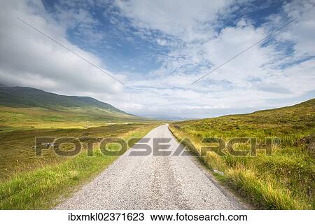 "Single Track Road, Northern Highlands at Inchkinloch, Sutherland, Scotland, Great Britain, Europe" View Large Photo Image Stock Image - "Single Track Road, Northern Highlands at Inchkinloch, Sutherland, Scotland, Great Britain, Europe". Fotosearch