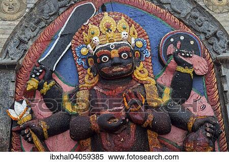 "Six-armed Bhairava at Durbar Square, Kathmandu, UNESCO World Heritage Site, Nepal, Asia" View Large Photo Image Stock Photography - "Six-armed Bhairava at Durbar Square, Kathmandu, UNESCO World Heritage Site, Nepal, Asia". Fotosearch