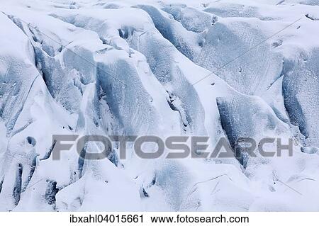 Stock Image - "Skaftafellsjokull glacier in Vatnajokull National Park, Skaftafell, Iceland, Europe". Fotosearch
