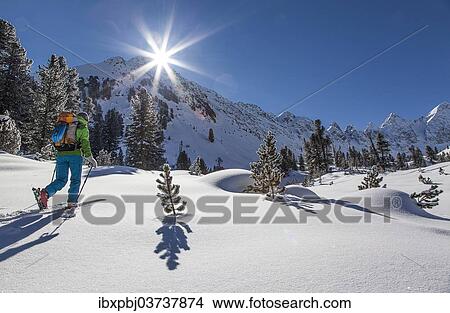 "Ski tour walker to the Karlesspitze, Stubai Alps, Kuhtai, Tyrol, Austria, Europe" View Large Photo Image Picture - "Ski tour walker to the Karlesspitze, Stubai Alps, Kuhtai, Tyrol, Austria, Europe". Fotosearch