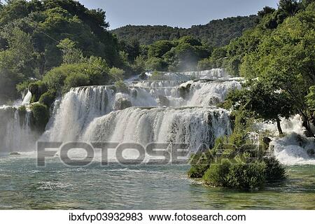 "Skradinski buk waterfalls, Krka National Park, Sibenik-Knin County, Dalmatia, Croatia, Europe" View Large Photo Image Stock Image - "Skradinski buk waterfalls, Krka National Park, Sibenik-Knin County, Dalmatia, Croatia, Europe". Fotosearch