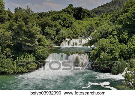"Skradinski buk waterfalls, Krka National Park, Sibenik-Knin County, Dalmatia, Croatia, Europe" View Large Photo Image Stock Image - "Skradinski buk waterfalls, Krka National Park, Sibenik-Knin County, Dalmatia, Croatia, Europe". Fotosearch